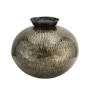 Vases à fleurs en métal en aluminium haut de gamme décoration de fêtes décoration de sol Vase à fleurs en métal de grande taille finition au nickel - Product Image 6