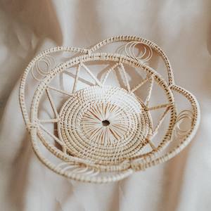 TienPhong vente en gros 2025 tissé à la main Petite trèfle rotin tissé panier de rangement pour cuisine salle à manger chambre usage intérieur - Product Image 2