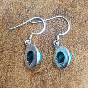 Boucles d'oreilles en argent sterling 925 faites à la main Offre Spéciale pierre précieuse turquoise naturelle pour les mariages et les fêtes cadeau - Product Image 2