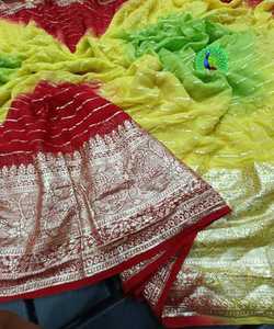 Nouvelle tenue de saree brodée tendance avec chemisier lourd à séquence de cordon unique sur tissu en filet d'organza pour les mariages - Product Image 3