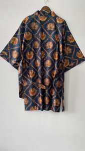 Kimono térmico de estilo indio tejido de algodón 100%, albornoz hasta la rodilla, bata con cordón para ropa de playa de invierno, suministro ODM - Product Image 3