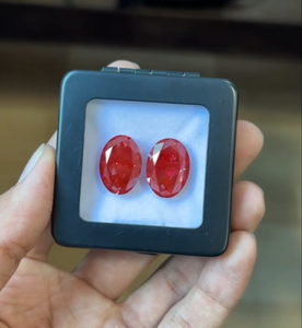 Diamant CVD de laboratoire de couleur rouge vif fantaisie, taille ovale, de 1,00 à 5,00 carats, certifié IGI, clarté VS - Product Image 3