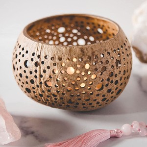 เชิงเทียนมะพร้าวสั่งทำเชิงเทียนสำหรับคริสต์มาสในโอกาสที่วางชาขาตั้งตรงกลางโต๊ะ - Product Image 6