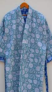 Hecho a mano indio acolchado lavado bloque estampado Reversible Kantha bata estilo Kimono japonés chaqueta Casual de invierno corbata multicolor - Product Image 3