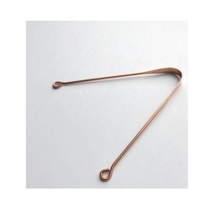 <b>Heavy</b> <b>Duty</b> Pure Copper Eco-Friendly U-Shaped Tongue Scraper Handmade Modern Stylish Ayurvedic Oral Hygiene Tool for Fresh Breath - Product Image 6