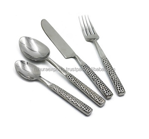 Ensemble de couverts en acier inoxydable en métal d'excellente qualité de conception fantaisie couverts vaisselle pour manger dans différentes tailles - Product Image 5