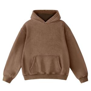 Meilleure vente hommes femmes décontracté surdimensionné à manches longues pull à capuche tricoté blanc sweat automne Logo personnalisé en gros - Product Image 1