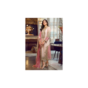 Ensemble Kurta et pantalon brodés pour femmes de style indien et pakistanais avec produit Dupatta à vendre - Product Image 4