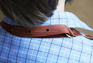 Correa de cintura de cuero genuino de alta calidad con logotipo personalizado para profesionales de la cocina delantal de trabajo duradero para chefs de barbacoa baristas artesanos - Product Image 5