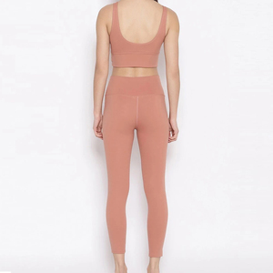 Conjunto de Yoga para Mujer, Último Estilo, MOQ Bajo, Venta Directa de Fábrica, Alta Calidad, Transpirable, 2 Piezas, Spandex/Poliéster, Servicio OEM, Nuevo Diseño - Product Image 1
