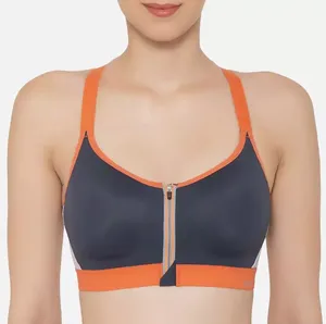 100% algodón poliéster mujeres transpirable elegante Sujetador deportivo de alta calidad ropa de gimnasio superventas ropa atlética sujetador sin costuras mujeres - Product Image 5