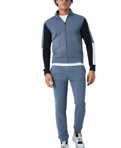 Chándal polar de algodón de alta calidad para hombre, venta al por mayor 2025, chándales con contraste y logotipo personalizado para correr - Product Image 1