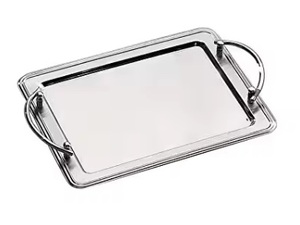 Bandeja de acero inoxidable para servir alimentos de alta calidad, alta demanda, utensilios de cocina, bandeja de acero de lujo para uso en la cocina - Product Image 2