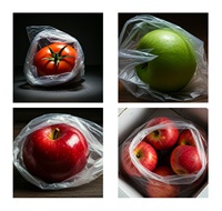 GRV Food Grade PE/PVC LDPE MAP verpakkingen met ritssluiting, op maat gemaakte kleur, digitale bedrukking, 10000 stuks minimale bestelhoeveelheid, fruit en groenten