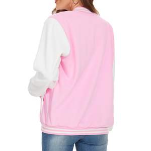 เสื้อแจ็กเก็ตทีมโรงเรียนของผู้หญิงปักโลโก้ที่มีคุณภาพสูงขนาดงานตามสั่ง - Product Image 4