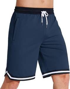 Short en maille de polyester de taille plus personnalisé basique pour l'été athlétique entraînement Gym Joggers avec motif solide avec logo personnalisé - Product Image 4