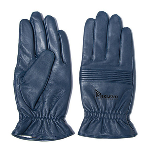 Gants de course en cuir véritable cirés, design personnalisé, couleur gris, meilleurs gants de course en cuir pour moto - Product Image 4