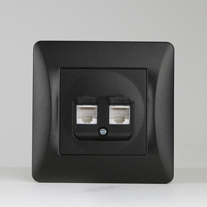 <span class=keywords><strong>Prise</strong></span> <span class=keywords><strong>murale</strong></span> électrique Standard européenne certifiée CE, <span class=keywords><strong>Double</strong></span> ordinateur blanc CAT6 <span class=keywords><strong>RJ45</strong></span>, données Internet - Product Image 3