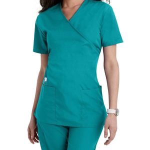 Trajes médicos modernos para mujer, uniformes de LICRA elásticos, transpirables, ropa profesional para enfermería de hospital, conjuntos de uniformes médicos - Product Image 2
