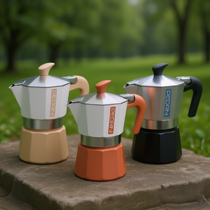 Cafetera Mocha para Estufa, Diseño Clásico, Aluminio, Colores Surtidos - Product Image 3
