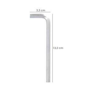 Chiave a brugola professionale lunga in acciaio al cromo vanadio 6,0 mm. - Product Image 2