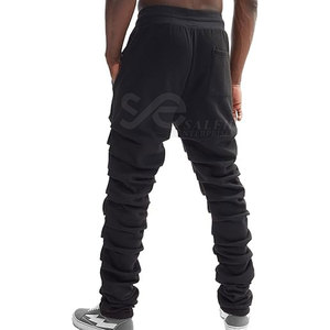 Pantalón de chándal apilado superventas personalizado Moq bajo diseño de logotipo profesional pantalón de chándal apilado - Product Image 6