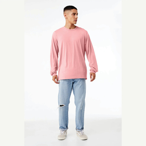 เสื้อยืดแขนยาวคอกลมสำหรับผู้ชายเสื้อยืดผู้ชายแขนยาวแบบเรียบทันสมัยส่งตรงจากโรงงาน - Product Image 4