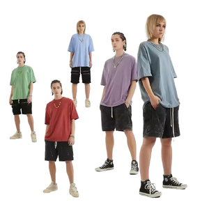 เสื้อยืดสตรีทแวร์ทรงหลวมสะพายไหล่สำหรับผู้ชายทรงสลิมฟิตพร้อมการจัดส่งแบบเรียบๆ - Product Image 3