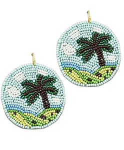 Boucle d'oreille élégante fantaisie broderie saint valentin ours graine perlée avec de beaux bijoux de travail manuel - Product Image 3