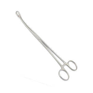 Pinces à éponges Foerster 8 pouces, mâchoires courbées dentelées, acier, manuel, premium par SurgiRight - Product Image 5