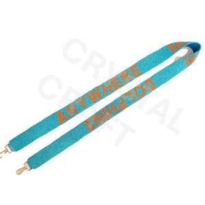 Correas personalizables para bolso con cuentas de semillas de oro blanco, forma y diseño únicos, correa para monedero con cuentas, accesorios de moda - Product Image 3