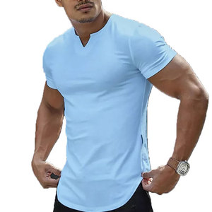 Top vente hommes Fitness T-Shirt respirant séchage rapide Compression hommes sport T-Shirt débardeur pour Gym Fitness sonnerie T-Shirt - Product Image 3