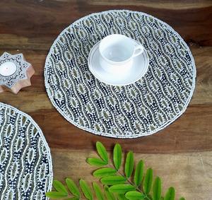 Mantel de Mesa de Alta Calidad, Ecológico, Hecho a Mano con Cuentas Bordadas, con Diseño Personalizable, para el Hogar y Bodas - Product Image 6