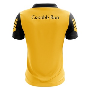 100% poliéster GAA Team Wear Sublimación Jersey Mejor calidad Diseño personalizado Mangas cortas Patrón sólido Logotipo frontal Servicio OEM - Product Image 4