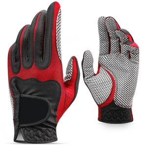Gants de golf en peau de mouton à imprimé floral, en microfibre de polyester, fermeture réglable, vêtements de sport pour femmes, hommes et enfants, avec logo - Product Image 3