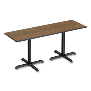 Alera ALETT4824EW Espresso/<b>Walnut</b> Rectangular Reversible Laminate <b>Table</b> Top 47.63 In. X 23.63 In. Contemporary Made Melamine - Product Image 6