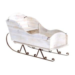 รถเลื่อนโลหะสีแดงสำหรับตกแต่งคริสต์มาสทำด้วยขนาดที่กำหนดเองขนาด14x10.75นิ้ว - Product Image 3