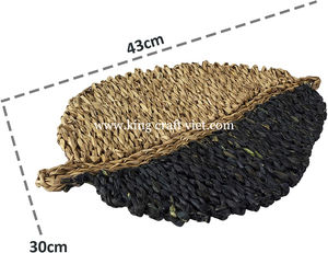 Handwoven Natural Water Hyacinth <b>Square</b> Bohemian Style Eco-Friendly Braided <b>Placemat</b> Charger Plate Tablemat Made Vietnam Dining - Product Image 6