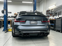 Nouveautés : Diffuseur arrière en fibre de carbone style FD, séparateur de pare-chocs, kits carrosserie pour BMW G80 G81 M3 G82 G83 M4