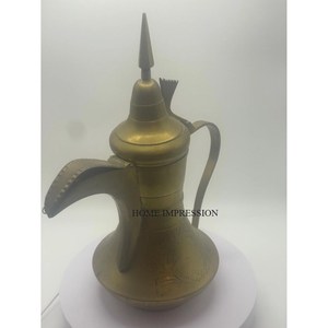 Modern Mid 20th Century Arabic Dallah <b>Coffee</b> Tea <b>Pot</b> Stainless Steel Eco-Friendly Arabian for Serving Tea - Product Image 2