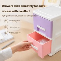 Meuble de rangement de bureau en plastique à tiroirs multiples, organiseur de cosmétiques, tour de rangement pour bureau et maison