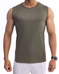 Streetwear nueva moda sólido sin mangas deportes camiseta personalizada hombres correr Fitness gimnasio chalecos camisa para hombres - Product Image 1