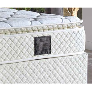 Cadre de lit moderne en tissu avec base de rangement hydraulique, tête de lit capitonnée, matelas Pillow Top, ensemble de meubles de chambre pour usage hôtelier - Product Image 2