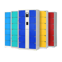 Casier intelligent Paquet de stockage électronique casier intelligent de colis intelligent numérique pour supermarché magasin 12 portes
