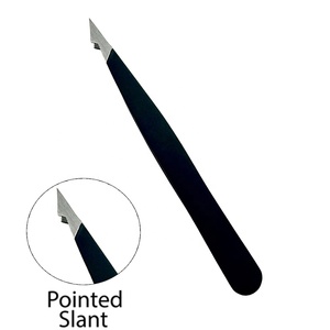 Ensemble de pinces à épiler pour sourcils, étui en cuir, pinces de précision en acier inoxydable, kit de pinces à épiler, ciseaux à ongles, lime à ongles, coupe-ongles, 7 pièces de luxe - Product Image 5