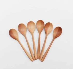 Juego de cubiertos de madera ligeros reutilizables japoneses naturales 100% al por mayor cuchara tenedor Vintage para fiestas hogar sostenible - Product Image 3