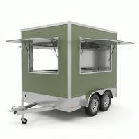Promotion : Remorque de vente alimentaire carrée homologuée CE, chariot mobile pour jus frais, citronnade et smoothies, idéal pour événements extérieurs
