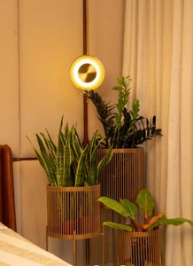 Juego de 3 macetas redondas de metal para decoración del hogar de estilo industrial - Product Image 3