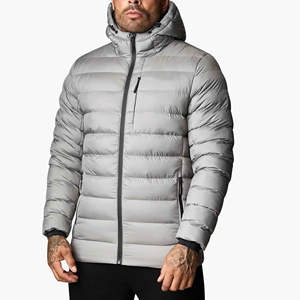 Chaqueta Acolchada Larga y Delgada Impermeable al por Mayor, Abrigo de Verano con Capucha Delantera, Relleno de Algodón, para Hombre y Mujer, Precio Económico y Calidad - Product Image 1