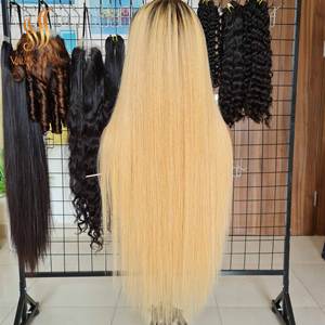 Premium 613 Color HD para máquina de pelucas Doble trama Crudo Cutícula alineada Cabello Remy vietnamita Brillo natural de alta calidad - Product Image 3